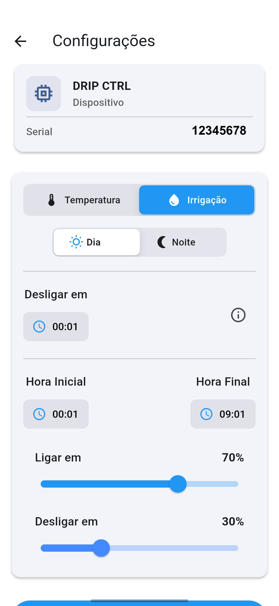 Configurações Inteligentes